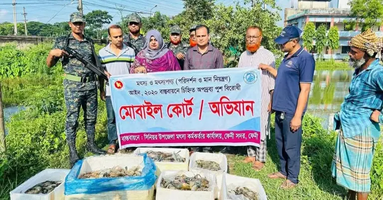 ফেনীতে ভ্রাম্যমাণ আদালতের অভিযান